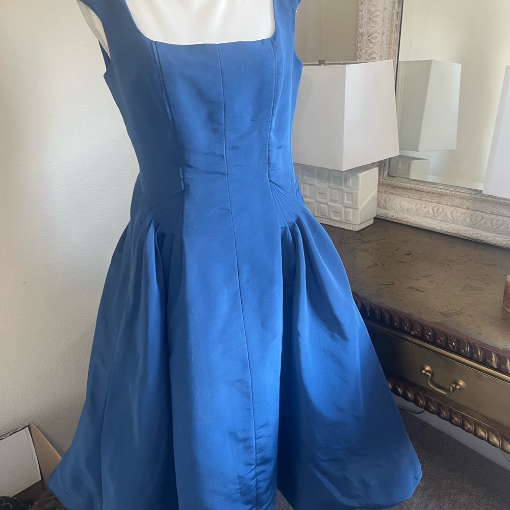 Vintage Gorgeous Oscar de LaRenta Silk Pouf Dress sz 10